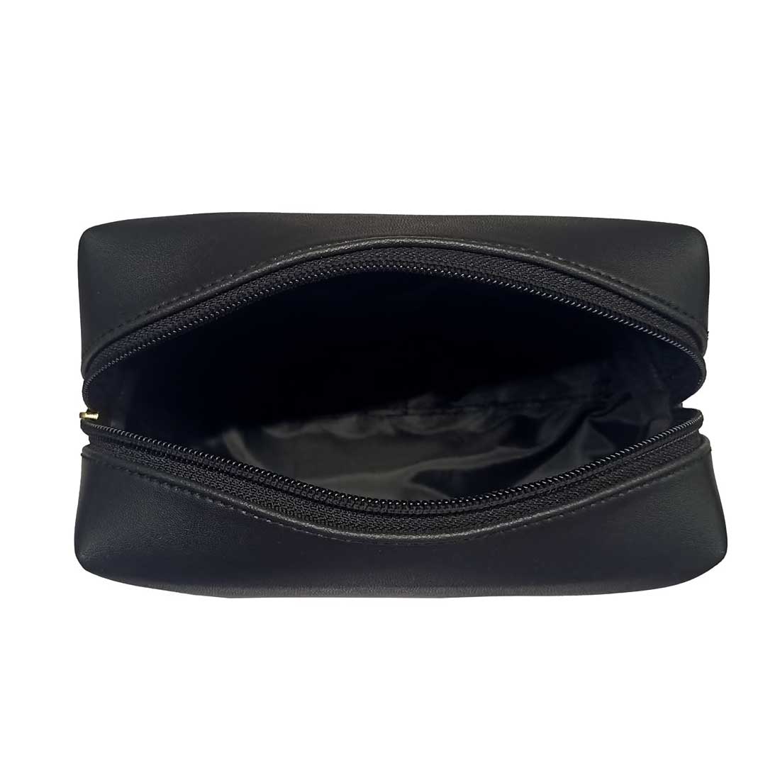Travel Pouch Organizer with Name - Premium Black Leather Travel Pouch - Image 4