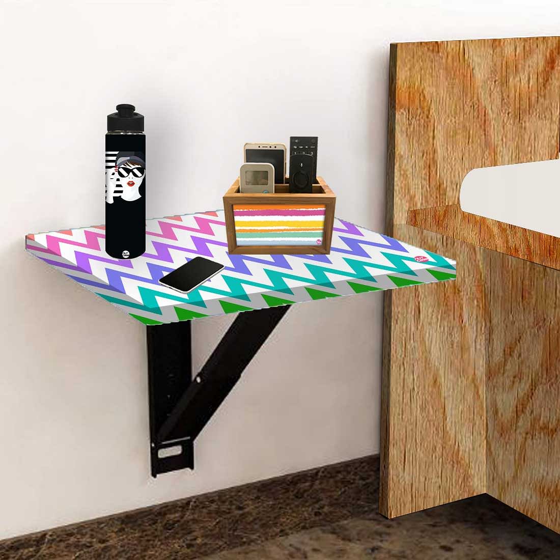 Bedside Table Floating - Rainbow Chevron - Image 5