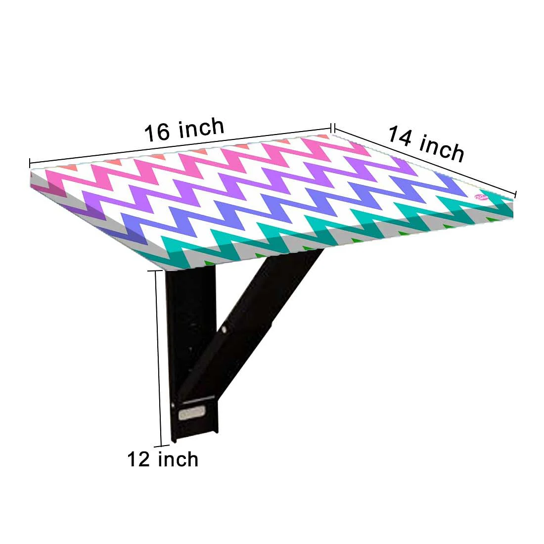 Bedside Table Floating - Rainbow Chevron - Image 9