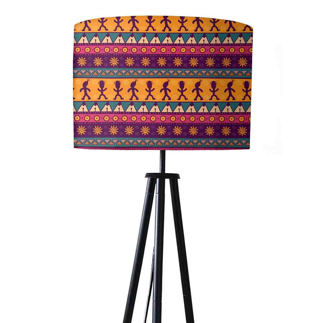 Tripod Floor Lamp Standing Light for Living Rooms - Aztec Purple