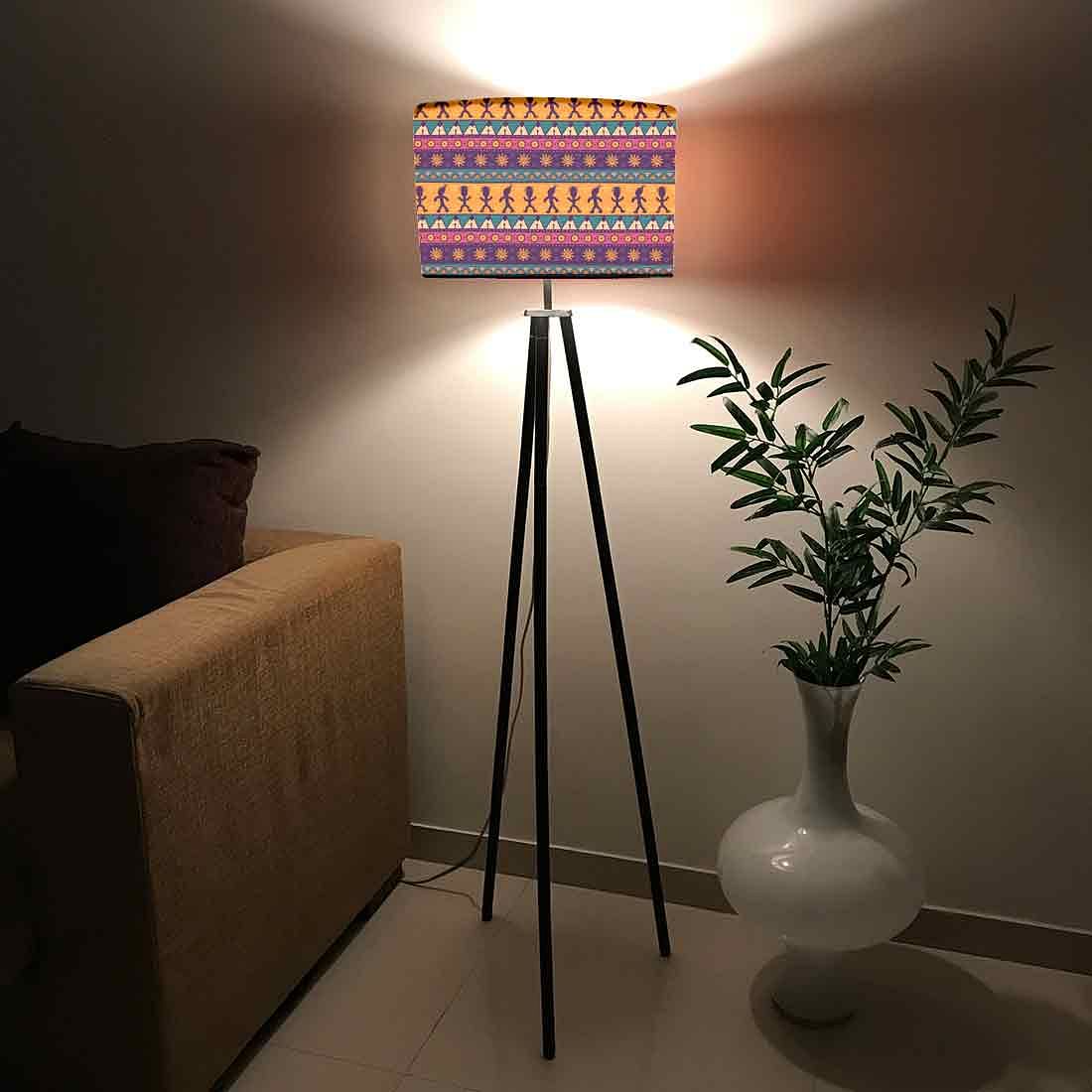 Tripod Floor Lamp Standing Light for Living Rooms - Aztec Purple - Image 2