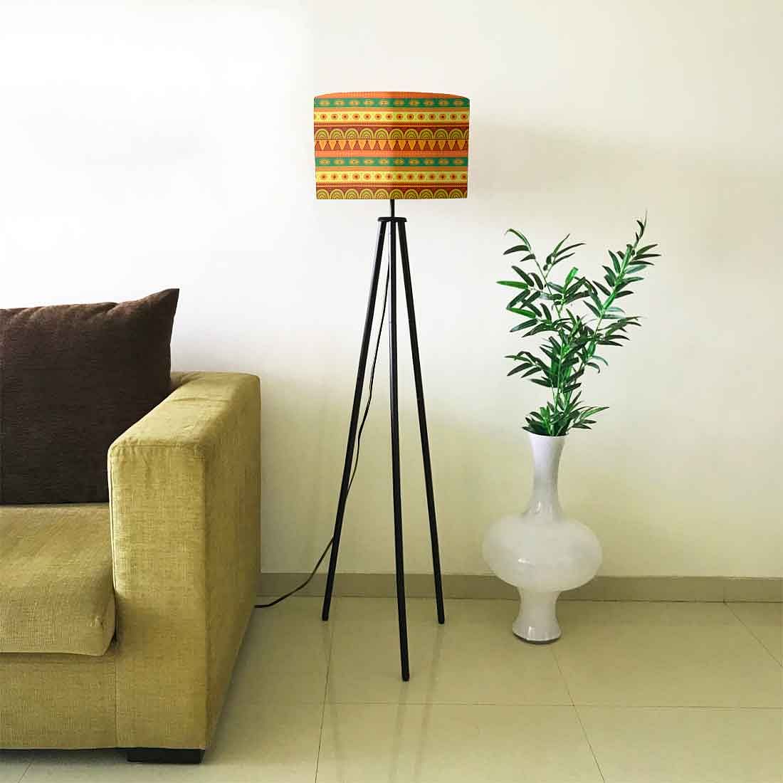 Tripod Standing Floor Lamp Holder for Bedroom - Aztec Yellow - Image 4