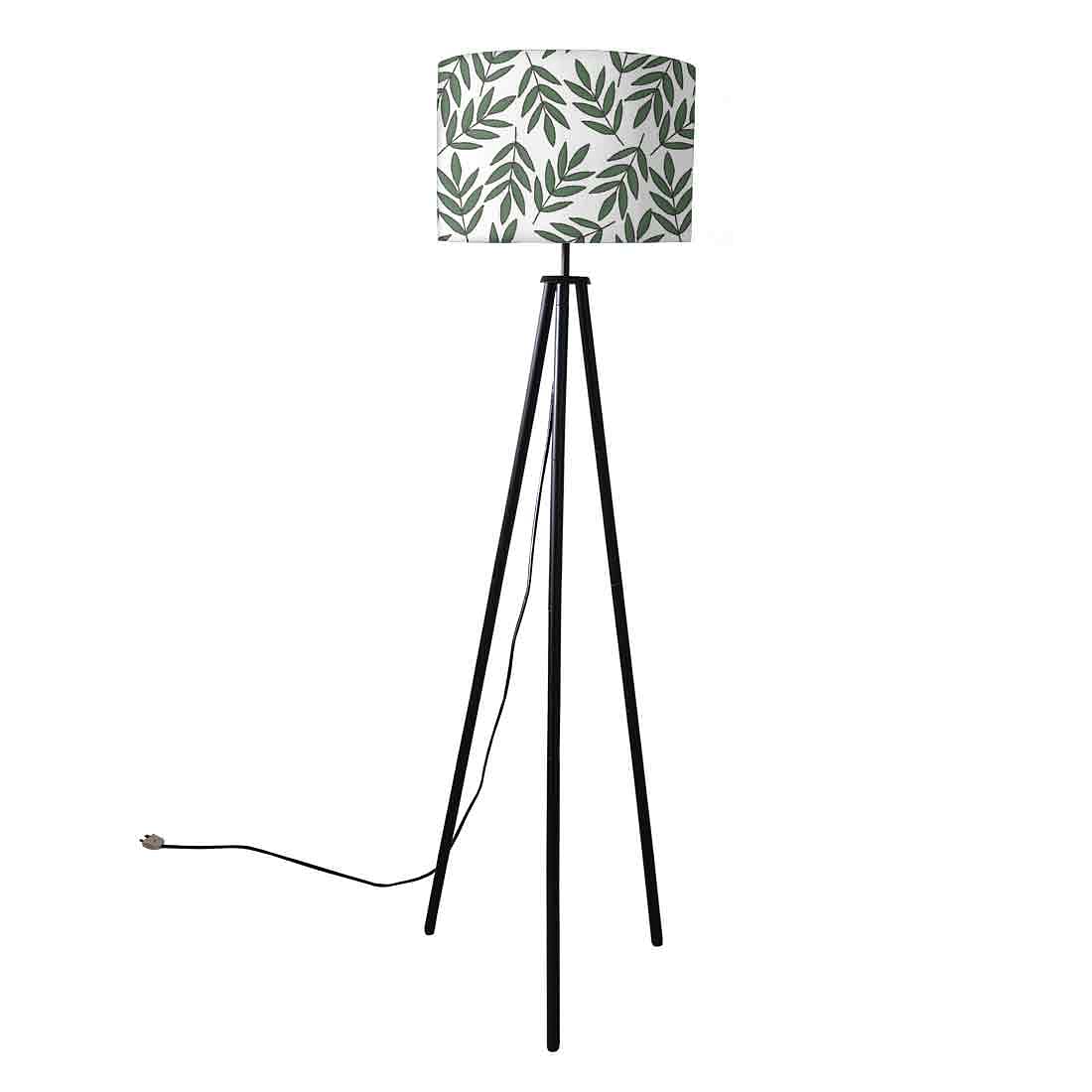 Metal Tripod Floor Lamps for Living Room - Leaves Branch - Image 4