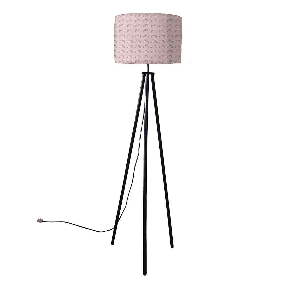 Tripod Floor Lamp Standing Light for Living Rooms - Pink - Image 3