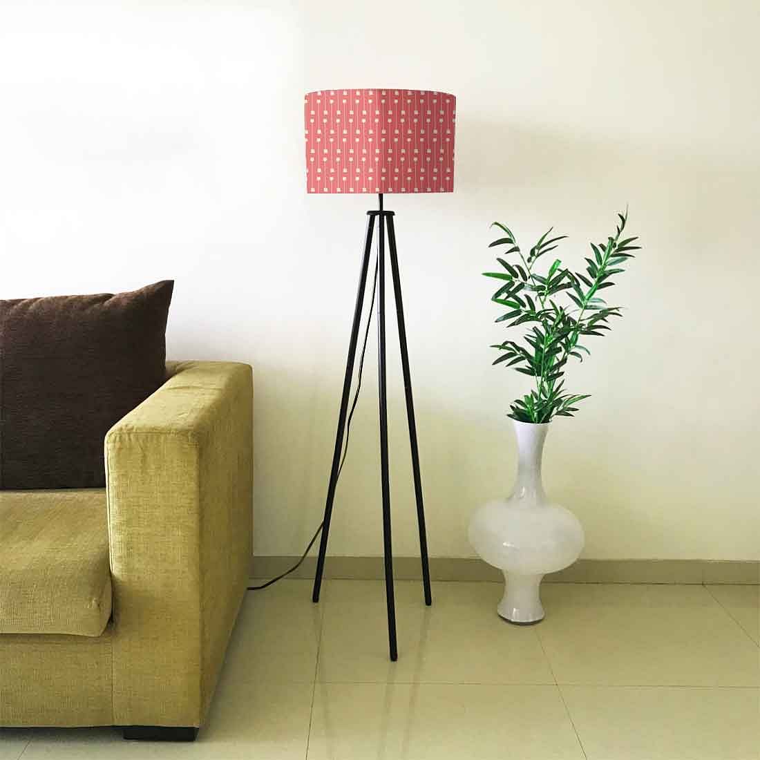 Tripod Floor Lamp Standing Light for Living Rooms -My Mojo Pink - Image 4