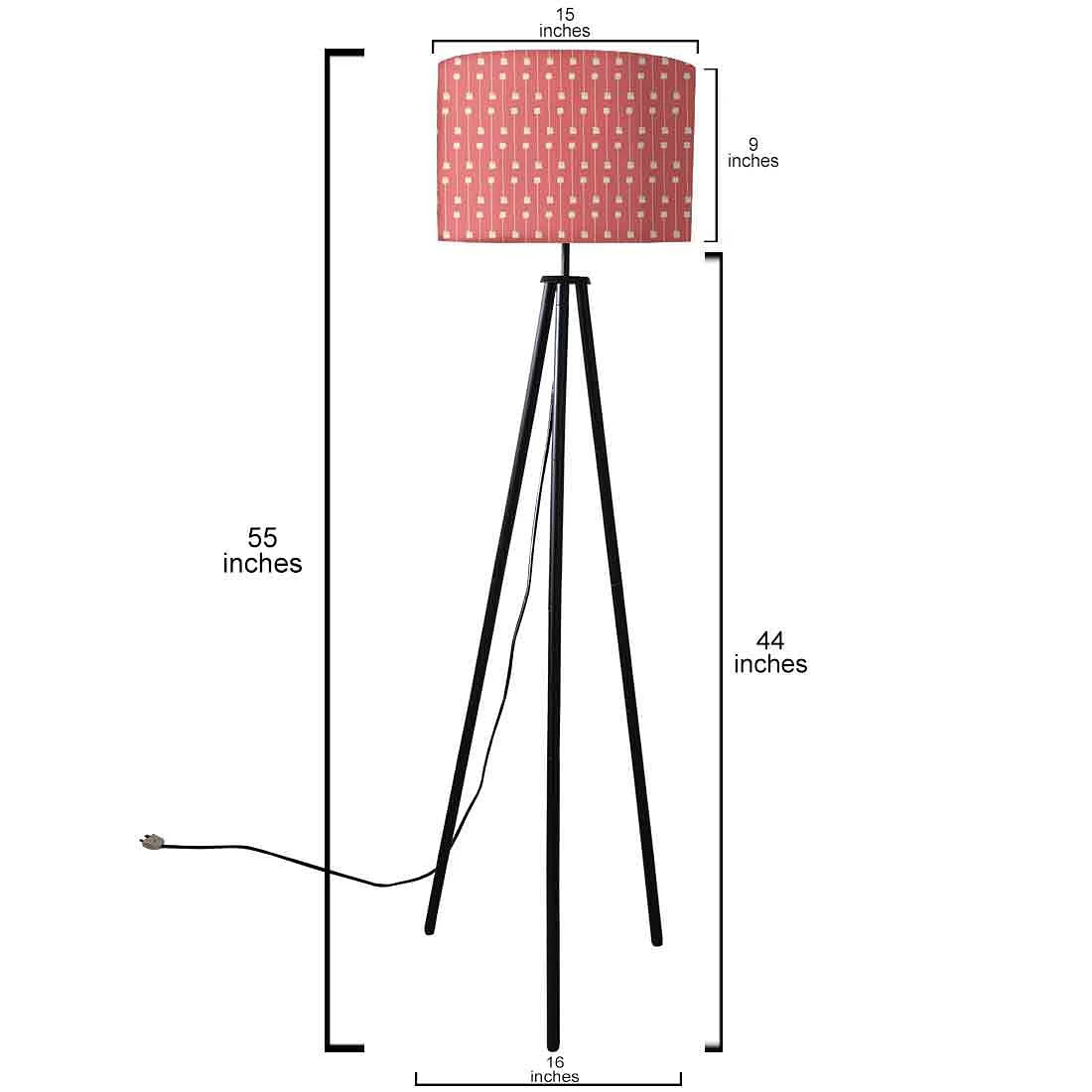 Tripod Floor Lamp Standing Light for Living Rooms -My Mojo Pink - Image 5