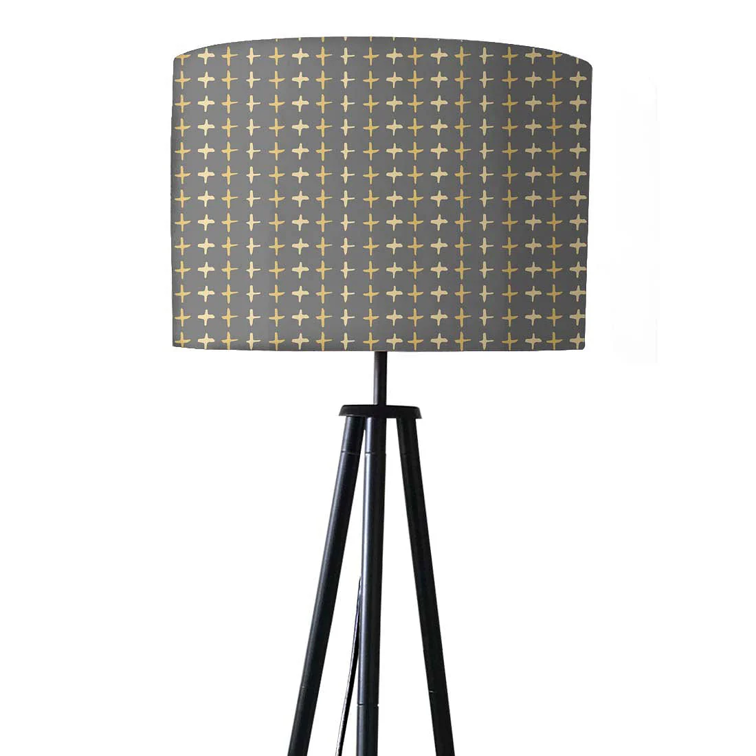 Tripod Floor Lamp Standing Light for Living Rooms -Brown Cross