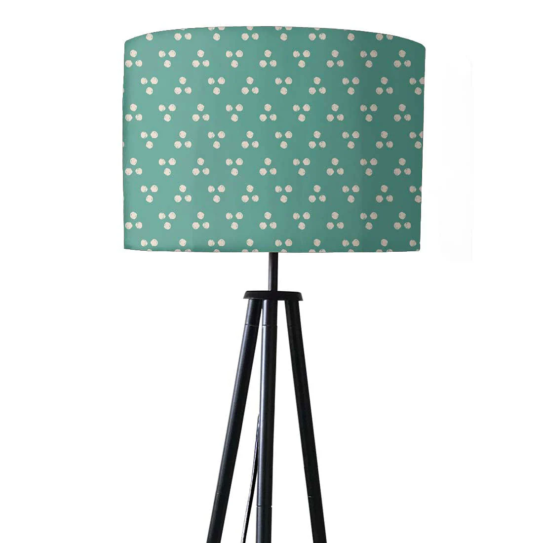 Tripod Floor Lamp Standing Light for Living Rooms -Blue Dots