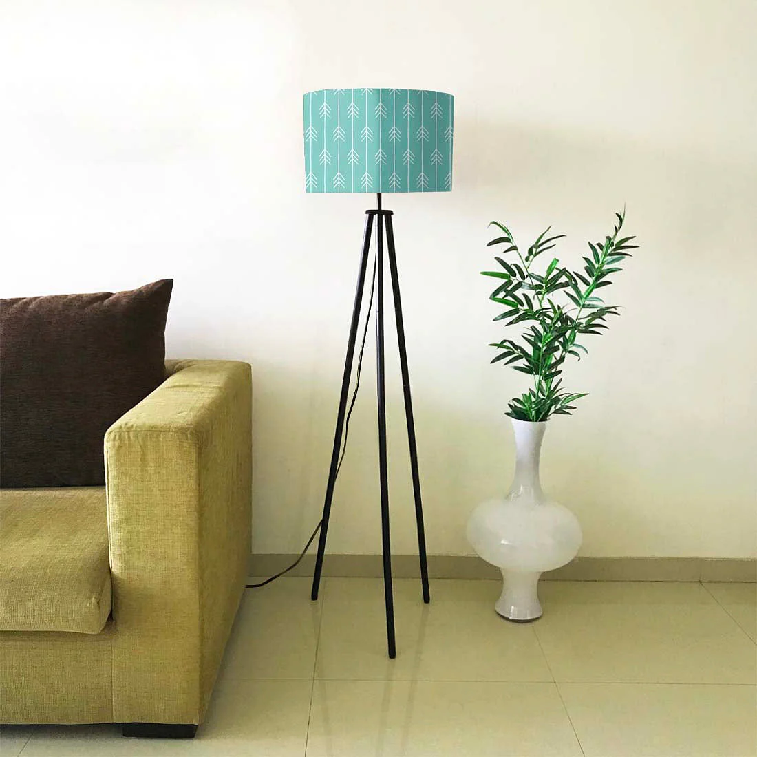 Tripod Floor Lamp Standing Light for Living Rooms