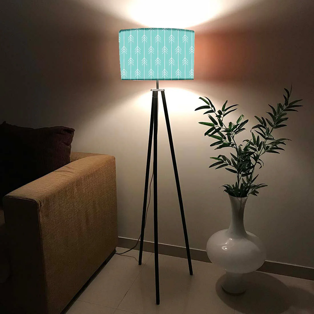 Tripod Floor Lamp Standing Light for Living Rooms - Image 2