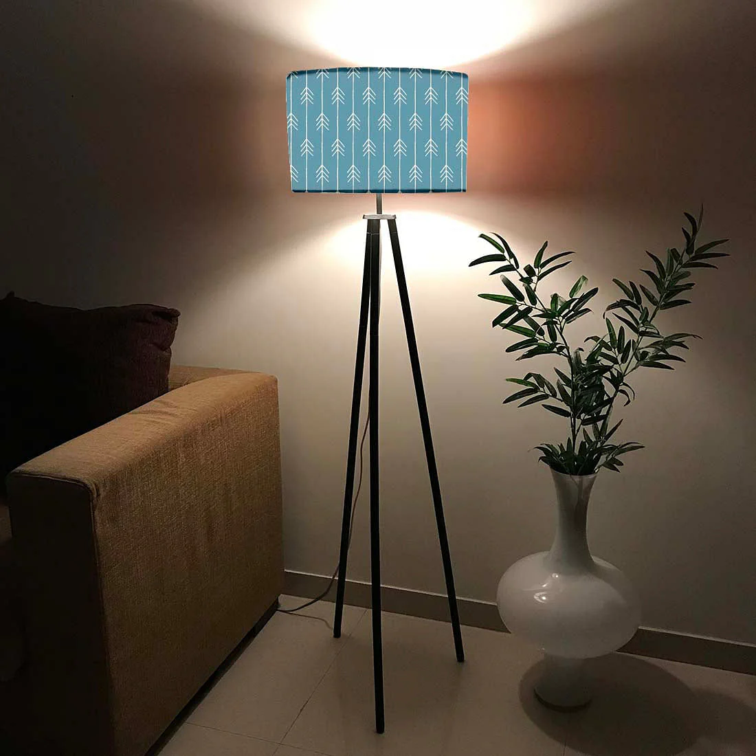Tripod Floor Lamp Standing Light for Living Rooms - Image 2