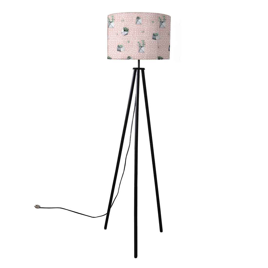 Tripod Floor Lamp Standing Light for Living Rooms -Pink Cactus - Image 3
