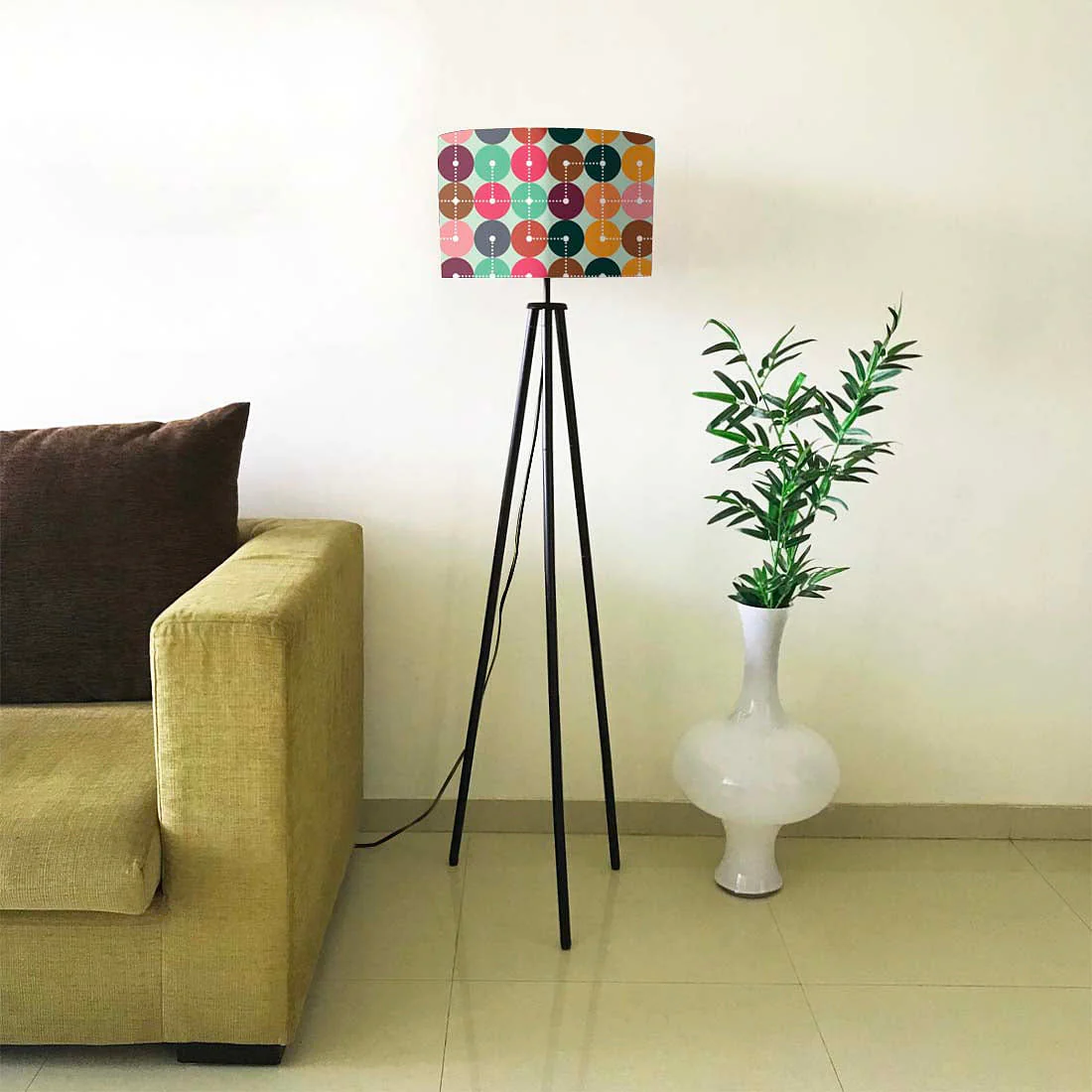 Tripod Large Floor Lamp Standing Light for Bedroom - Image 4