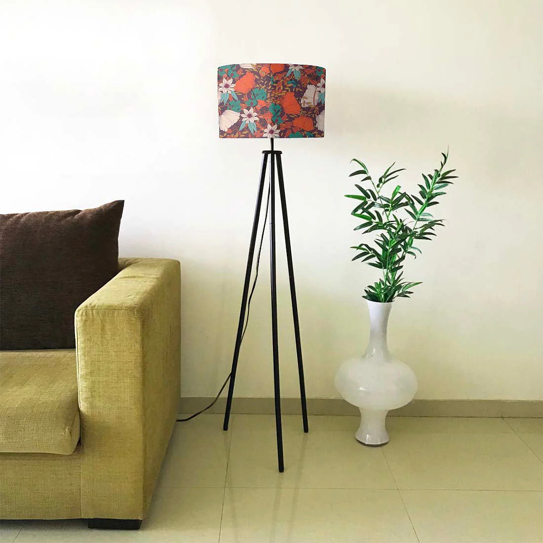 Tripod Metal Bedside Standing Floor Lamp - Fall Season - Image 4