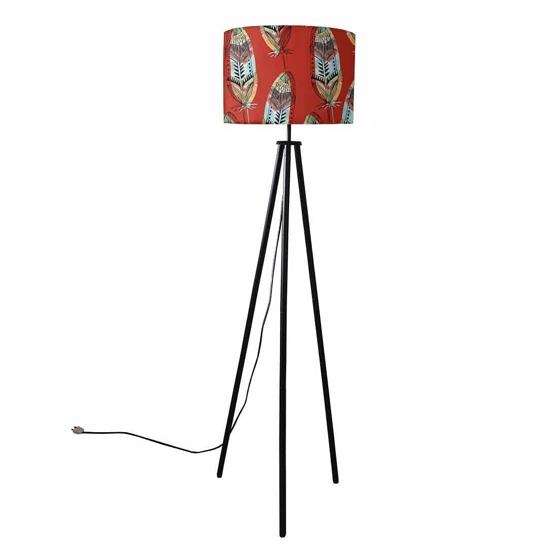 Tripod Standing Floor Lamp -Feather Red - Image 3