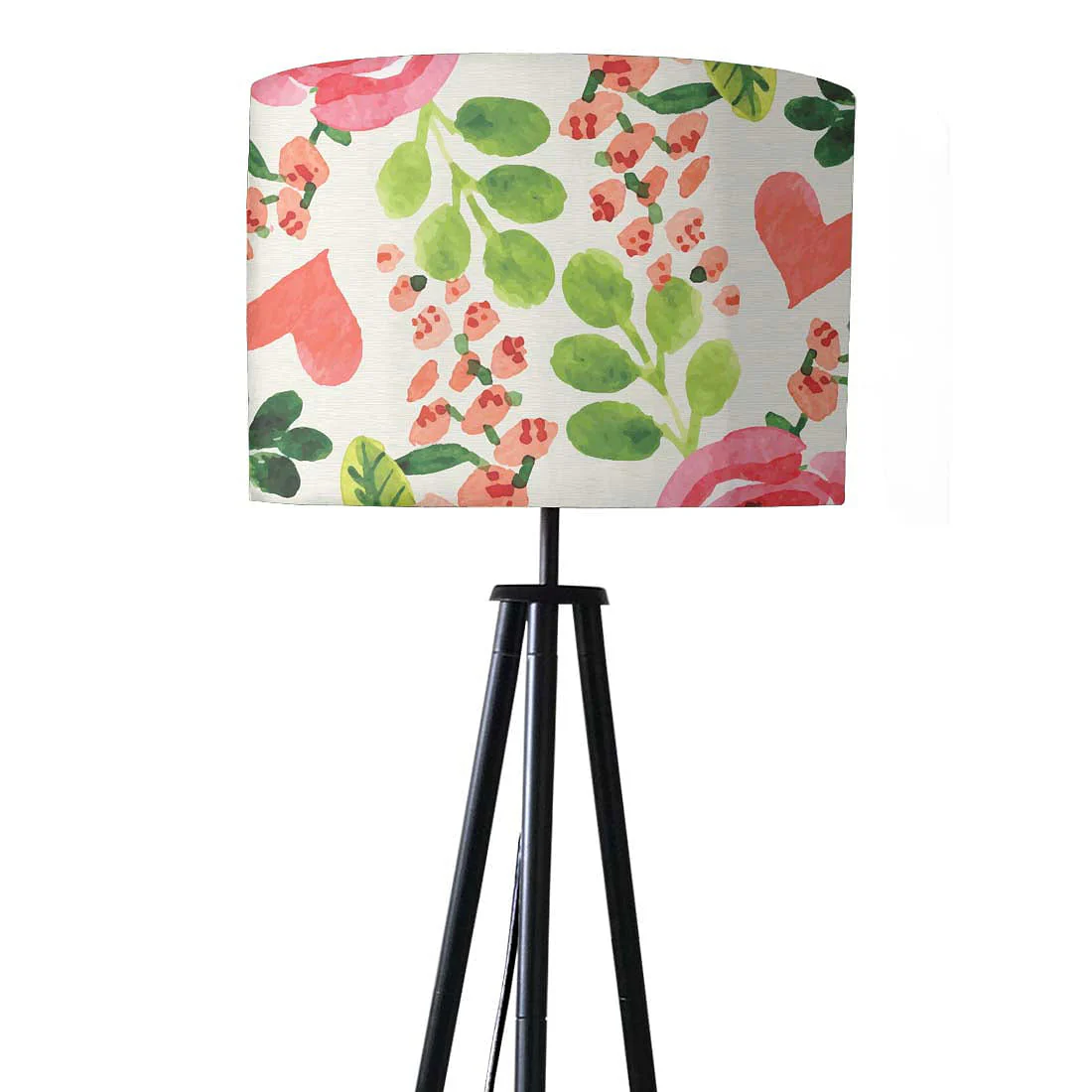 Tripod Standing Floor Lamp for Living Room - Cute Floral - Image 3