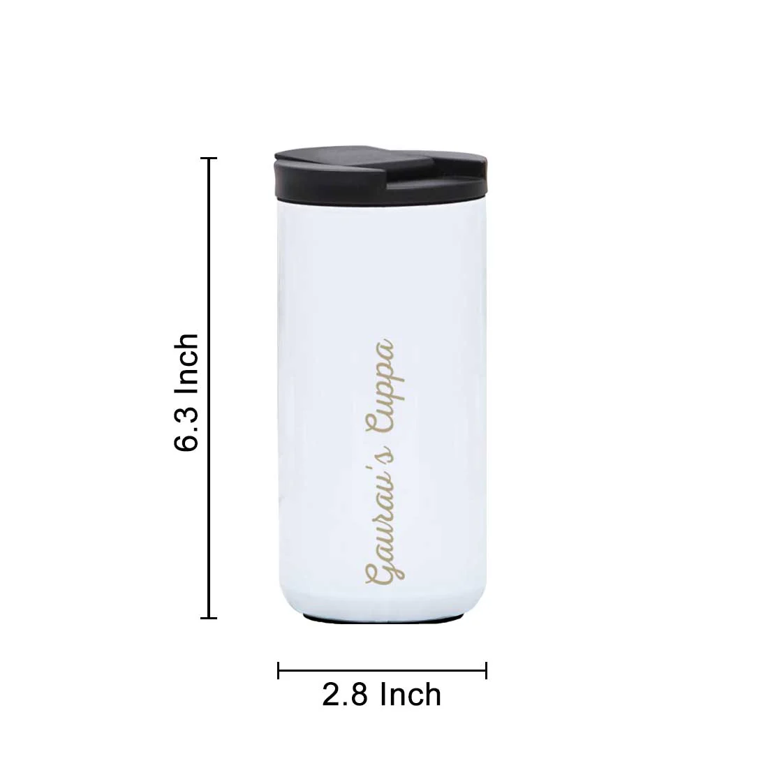 Engraved Personalized Stainless Steel Tumbler Coffee Mug with lid for Office Travel College - Image 13