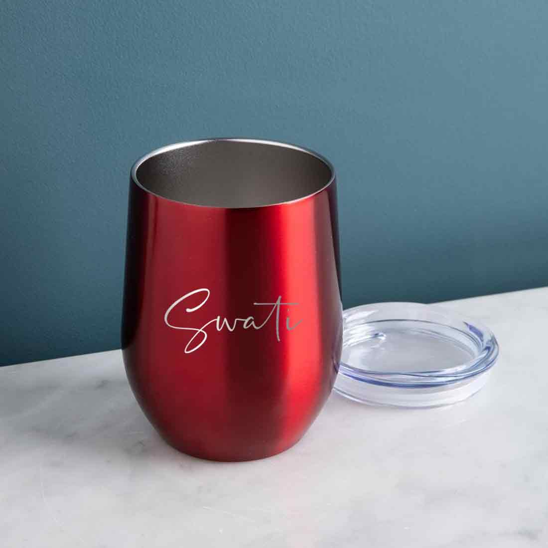 Personalized Valentines Day Gifts for her - Gifting Box with Tea Coffee Tumbler, Thermos and Pen - Image 4