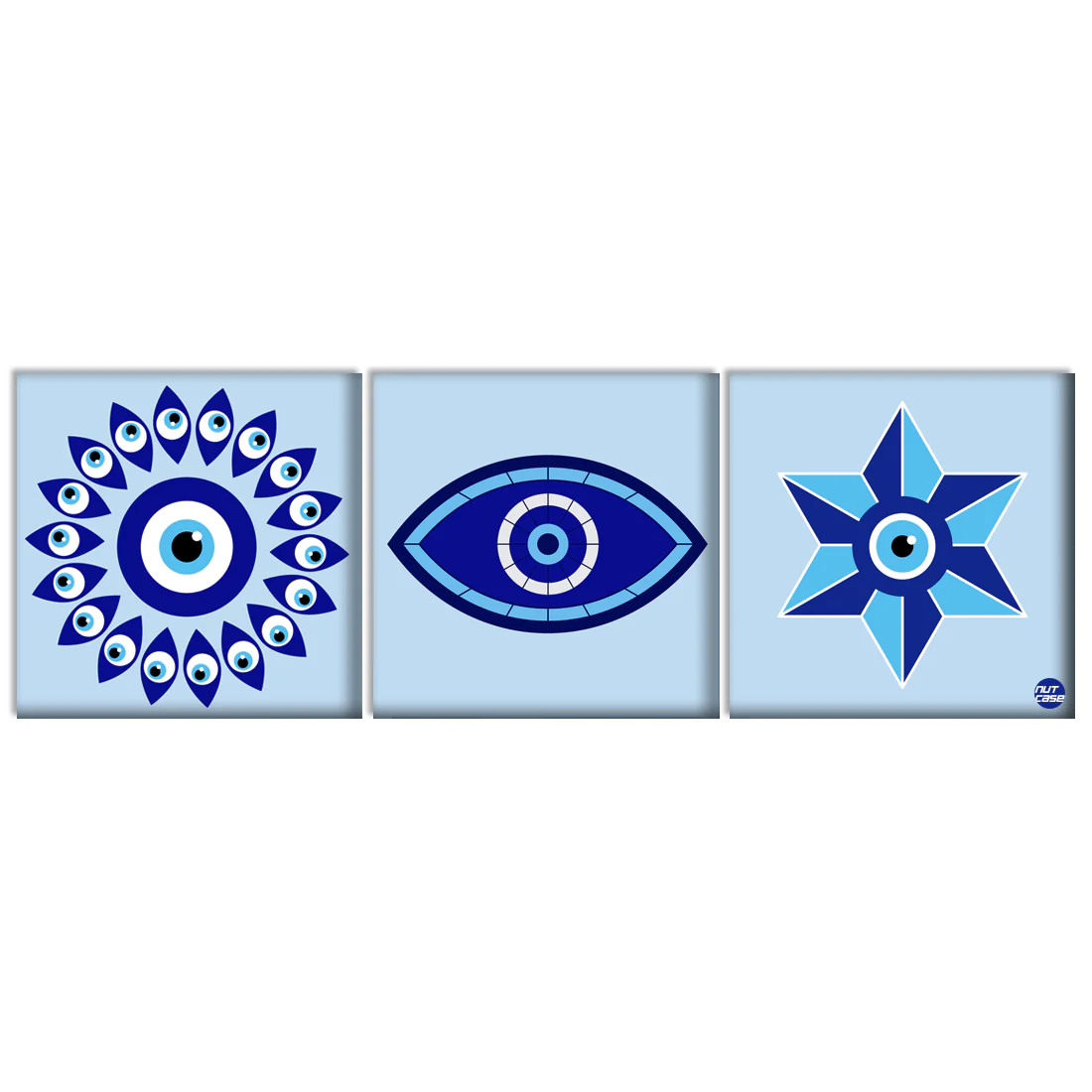 Pack of 3 Hanging Panels for Office Wall Art Decoration - Evil Eye Protector - Image 2