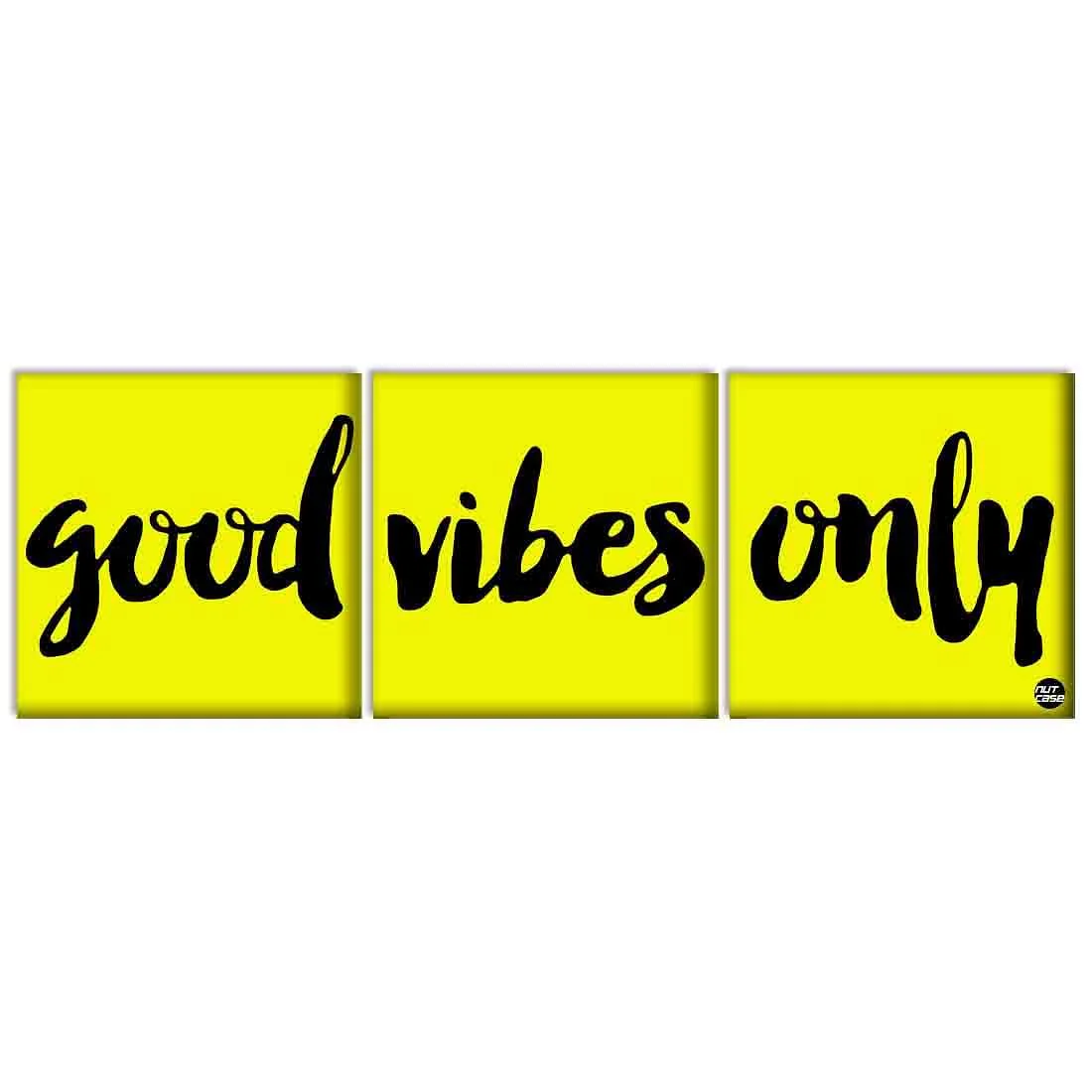Wall Art Decor Panel For Home - Good Vibes Only