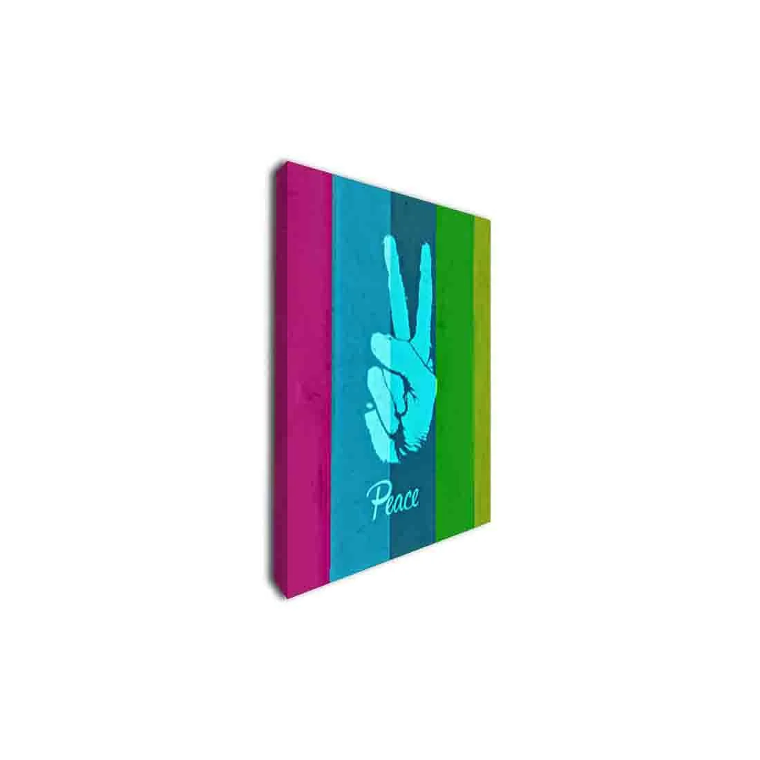 Wall Art Decor Panel For Home - Love Peace Rock - Image 2