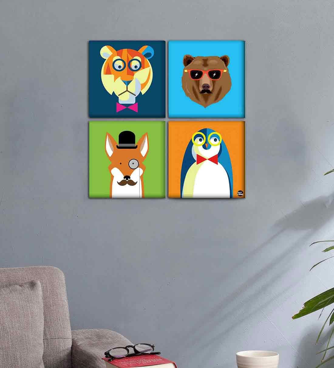 Wall Art Decor Panel For Home - Hipster Animals - Image 2