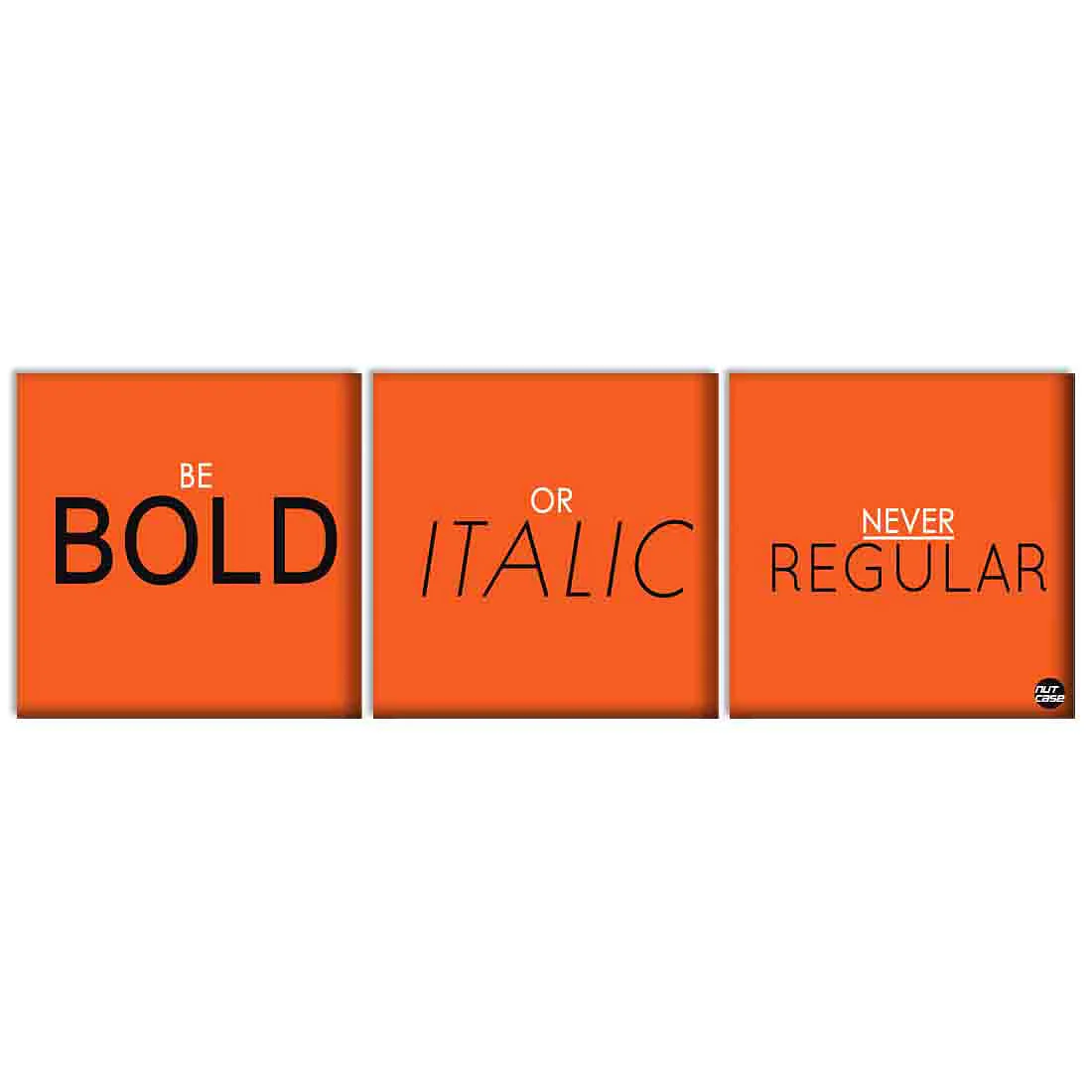Wall Art Decor Hanging Panels Set Of 3 -be bold - Image 2