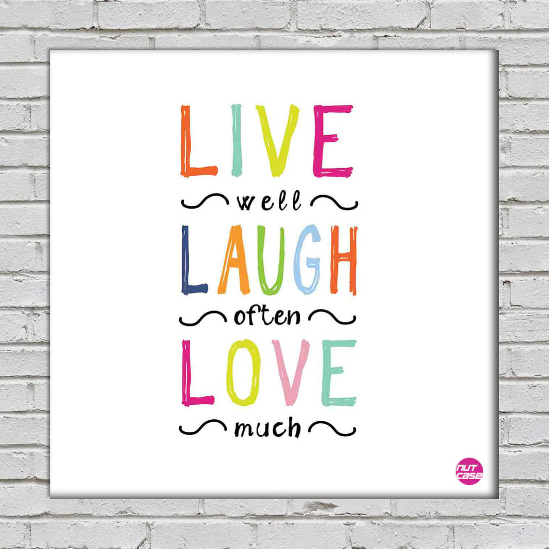 Wall Art Decor Panel For Home - Live Laugh Love