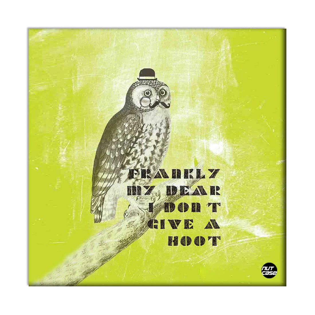 Wall Art Decor Panel For Home - Hipster Owl