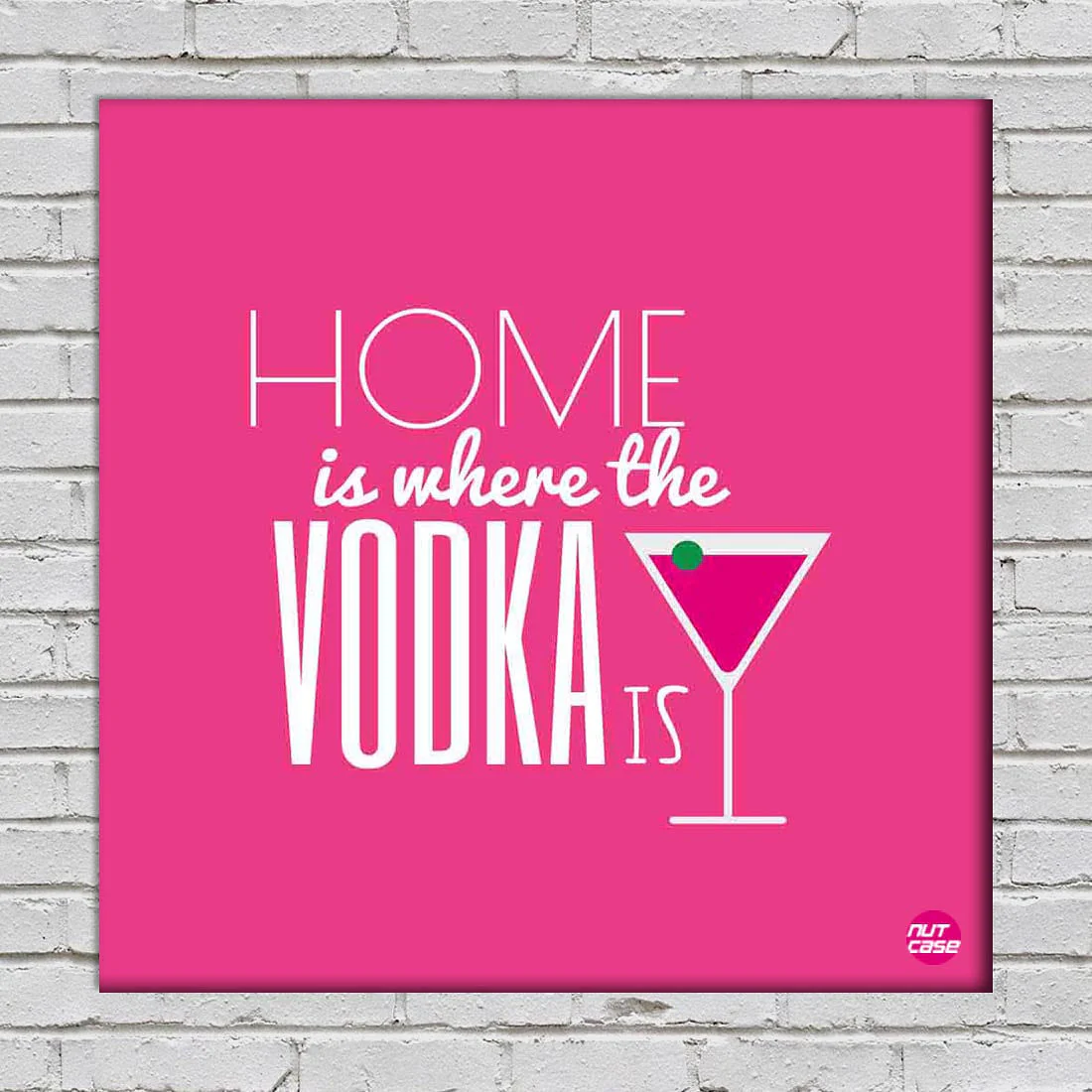 Wall Art Decor Panel For Home - Home Is Where The Vodka Is - Image 2