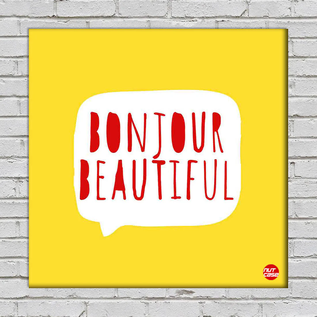 Wall Art Decor Panel For Home - Bonjour Beautiful - Image 2