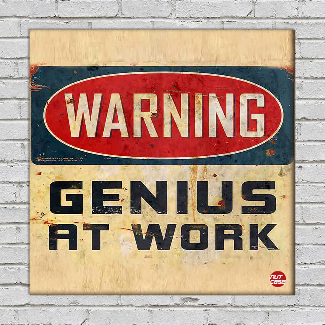 Wall Art Decor Panel For Home - Warning