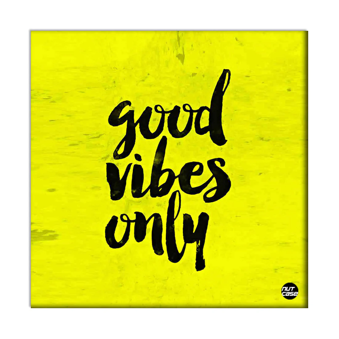 Wall Art Decor Panel For Home - Good Vibes Only Yellow - Image 2