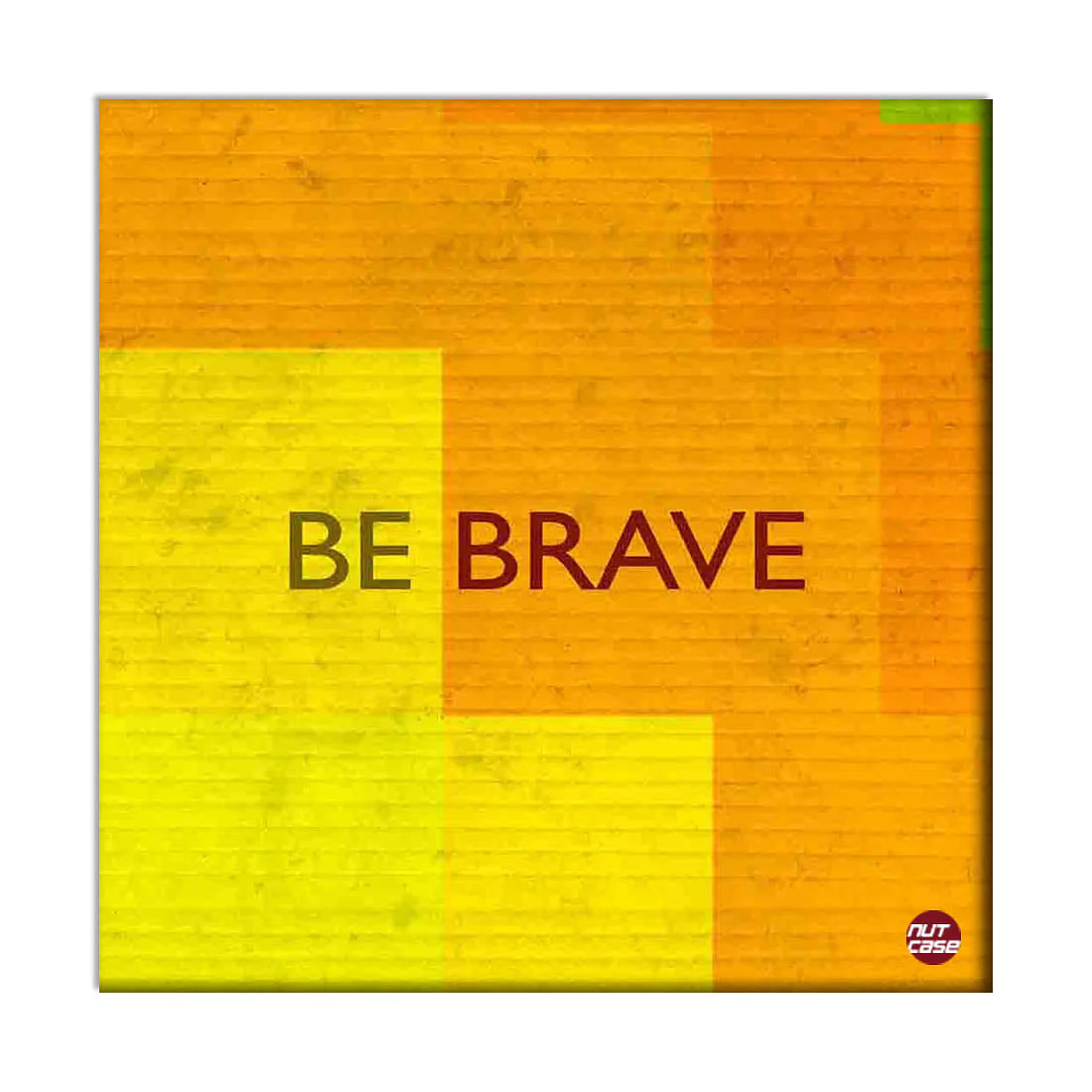 Designer Wall Art Room Decor - Be Brave Yellow
