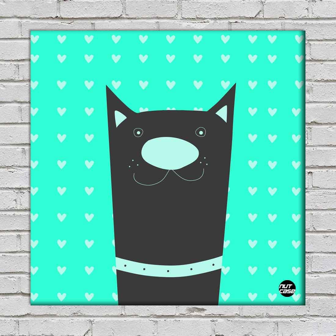 Wall Art Decor Panel For Home - Blue Dog - Image 2