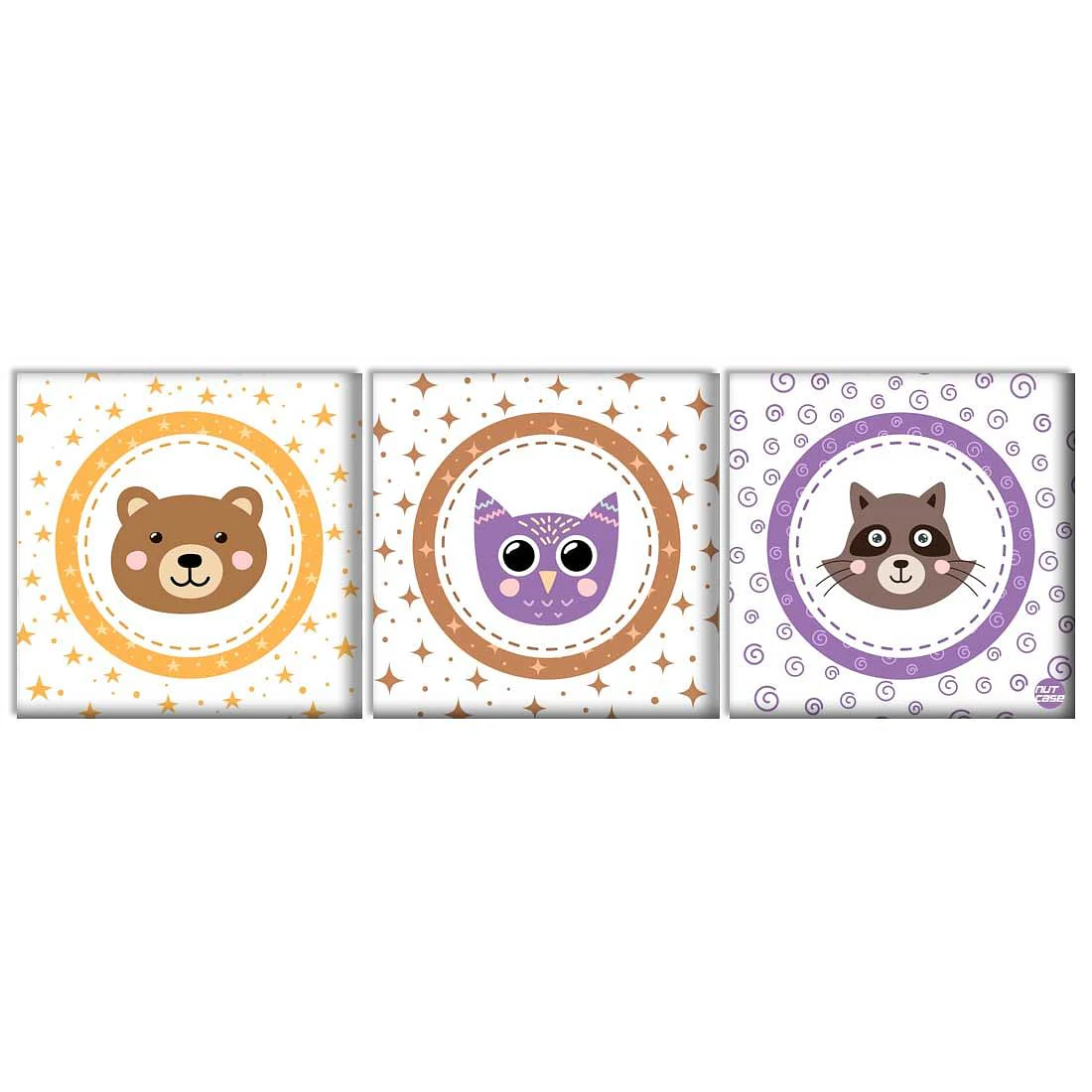 Wall Art Decor Panel For Home - Cute Animals