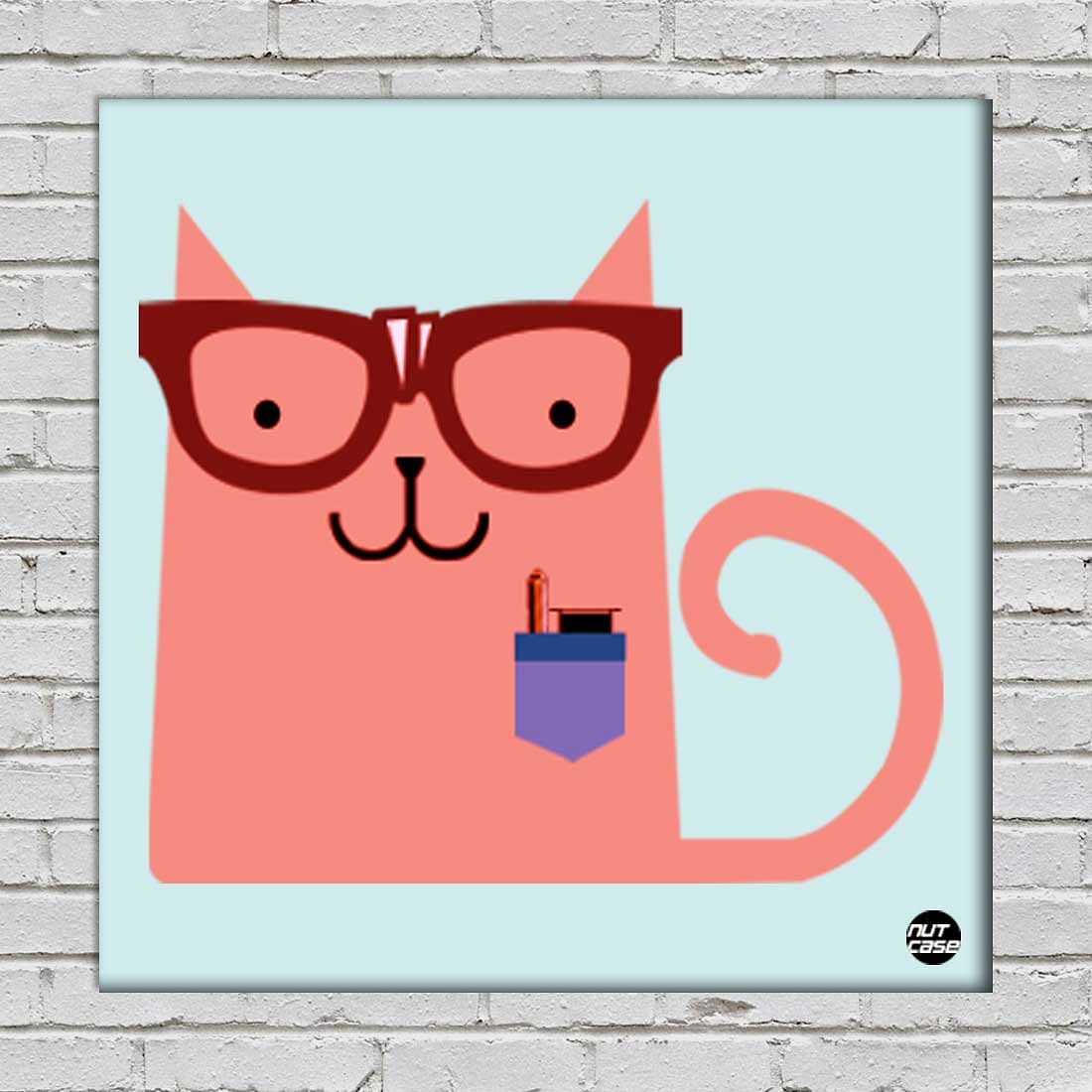 Wall Art Decor Hanging Panels - Office Cat