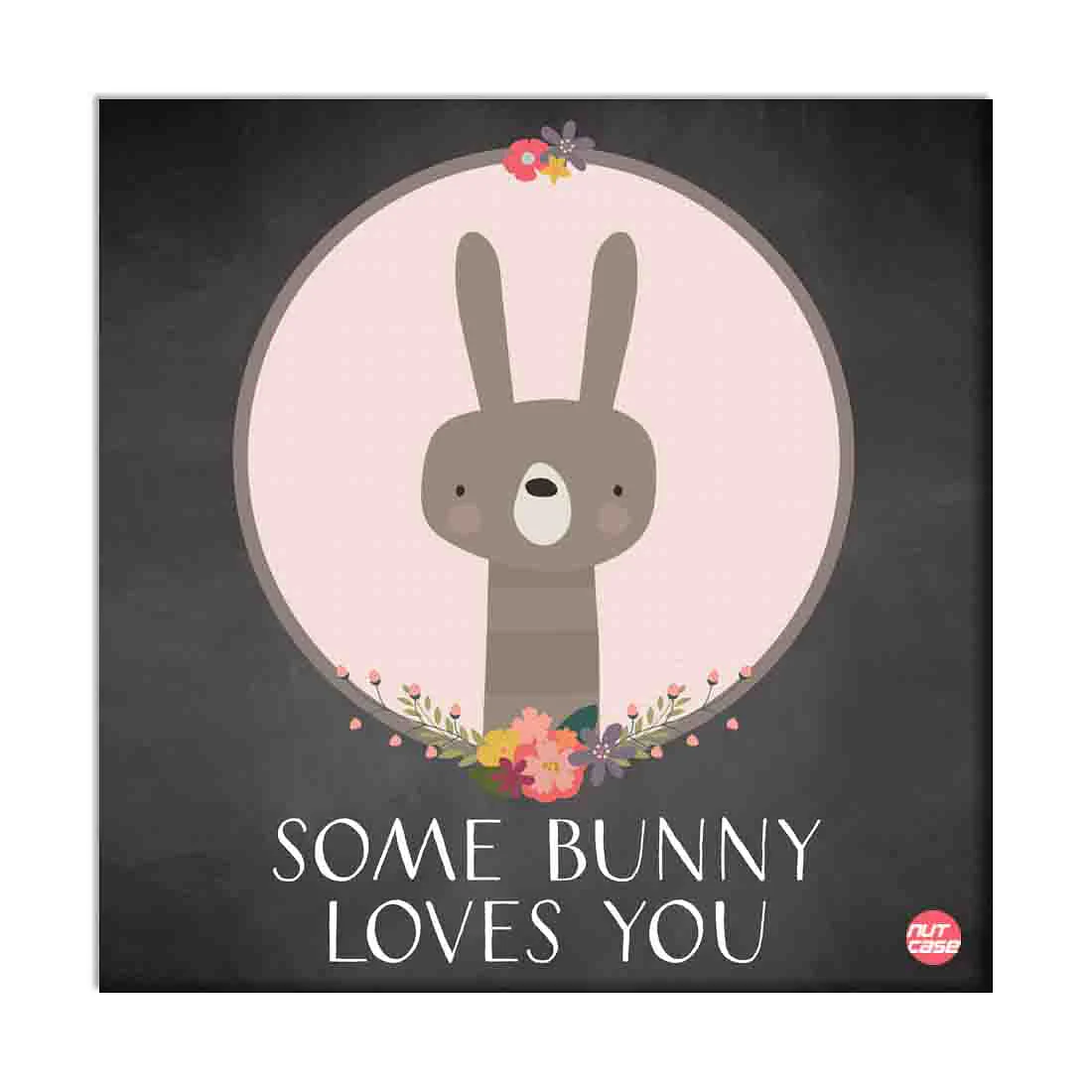 Wall Art Decor Panel For Home - Bunny Loves You - Image 2