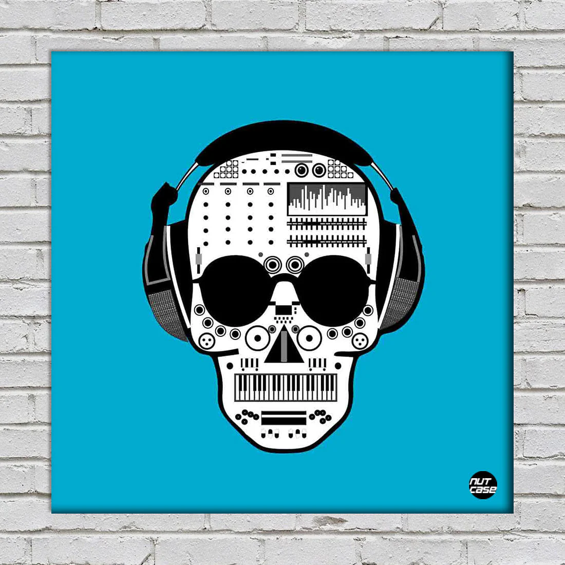 Wall Art Decor Panel For Home - Skull Music
