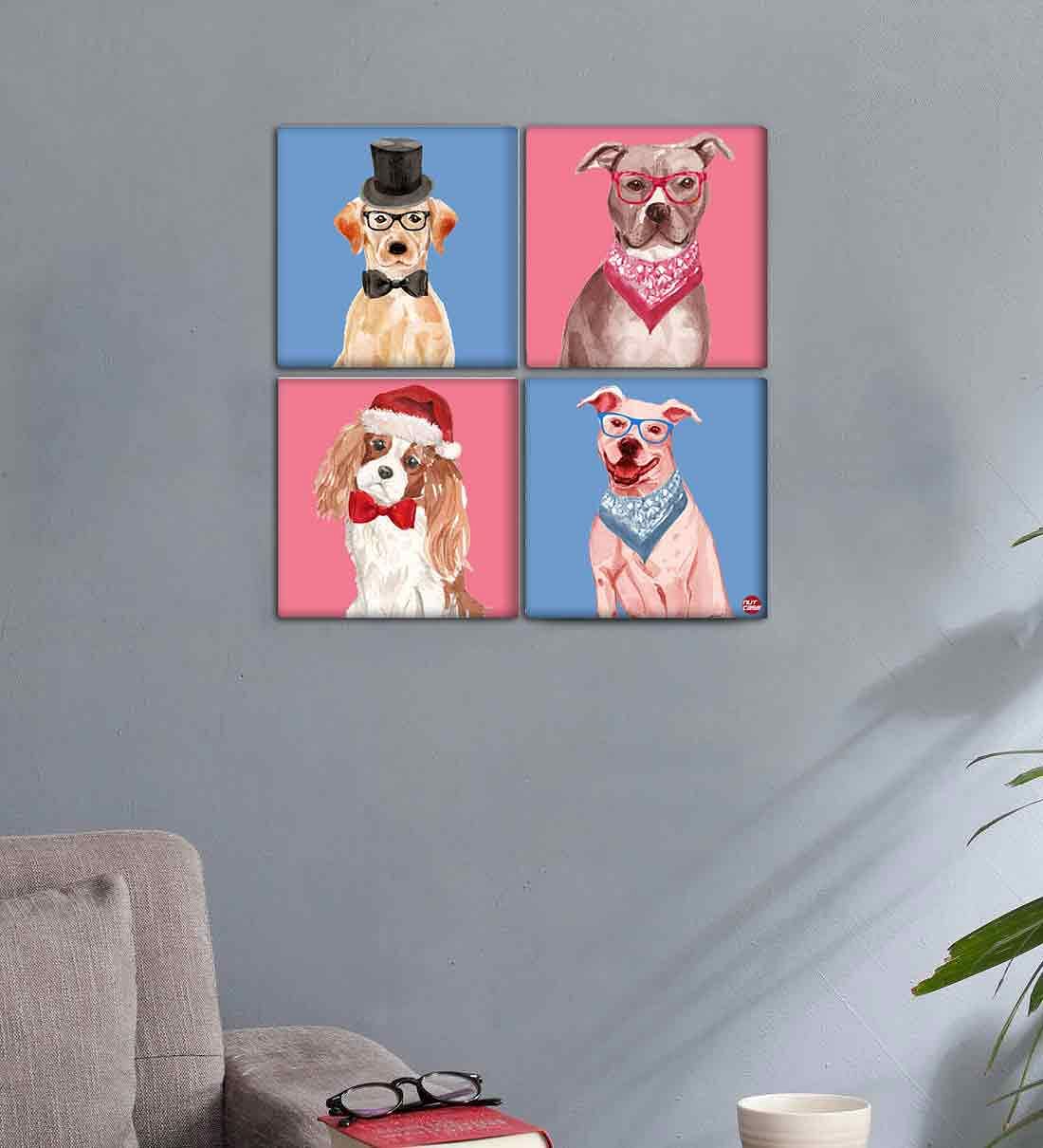 Wall Art Decor Panel For Home - Hipster Dogs - Image 2
