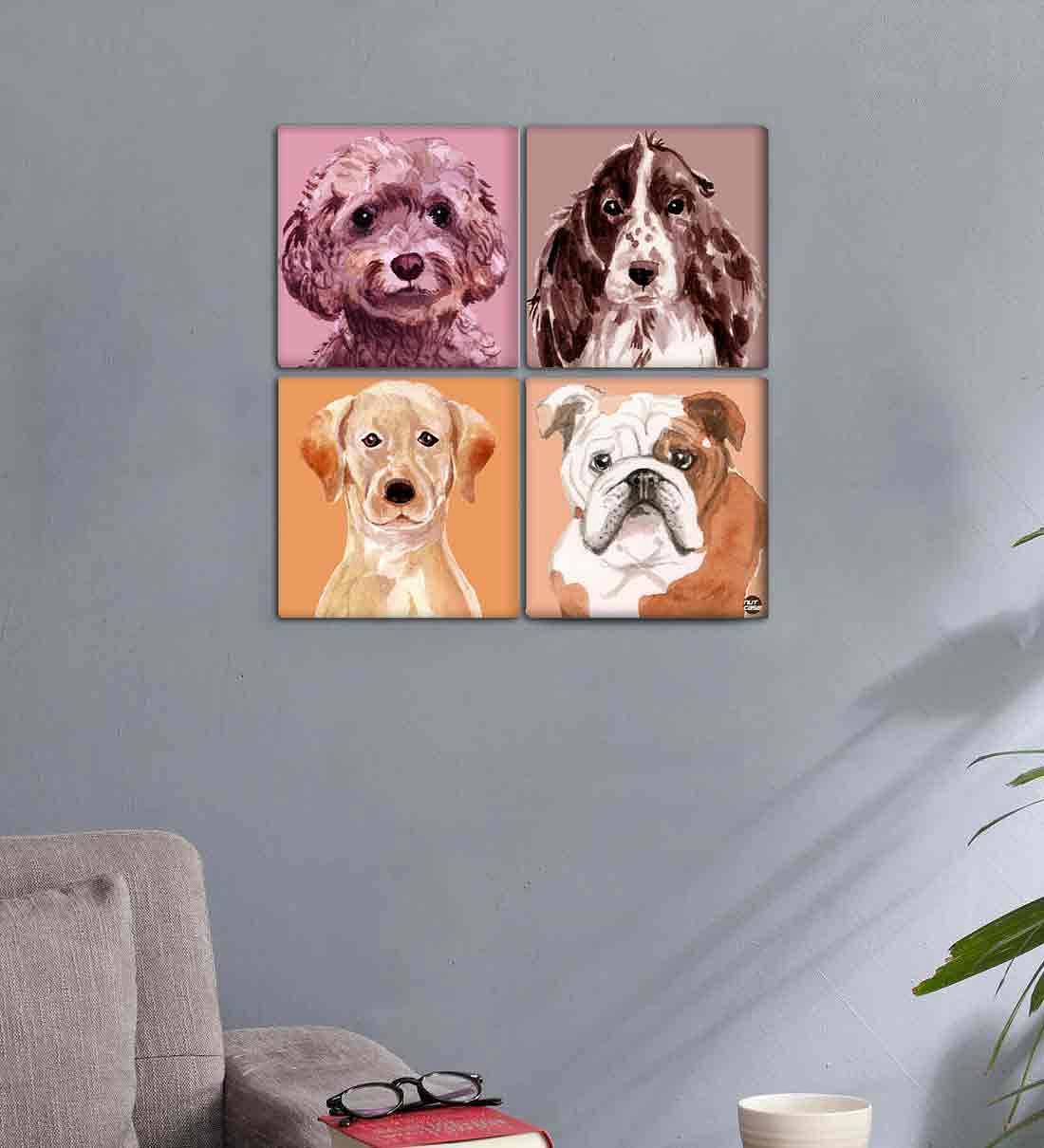 Wall Art Decor Panel For Home - Cute Dogs Face - Image 2