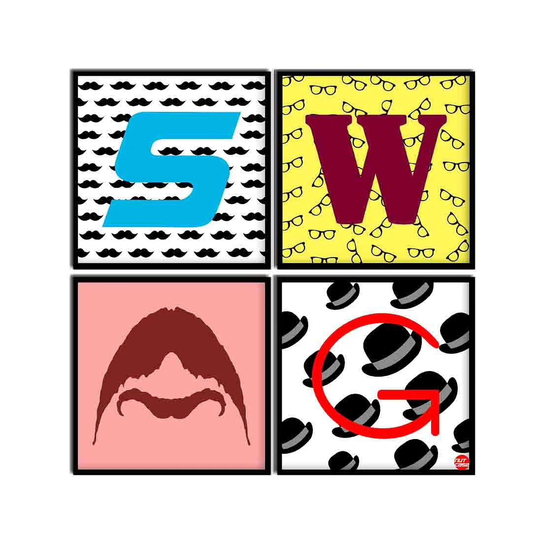 Wall Art Decor For Home Set Of 4 -SWAG