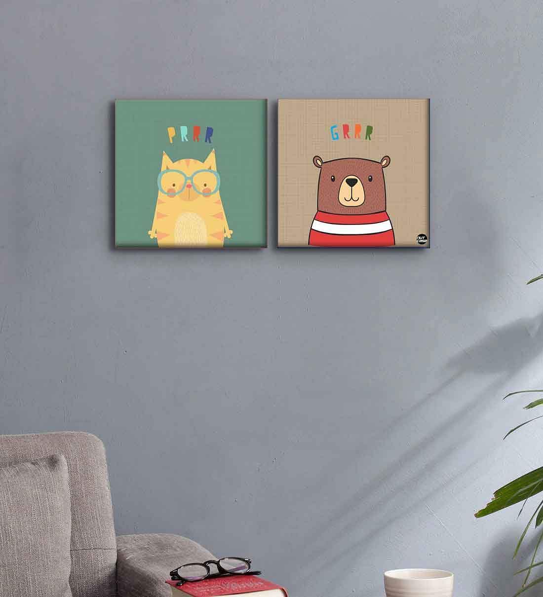 Wall Art Decor Panel For Home - Cute Cat and Beer - Image 2