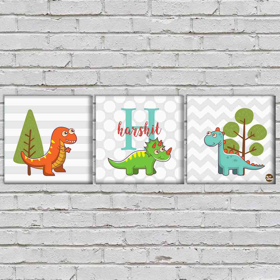 Wall Art Decor Hanging Panels Set Of 3 -Baby Dynasore - Image 2