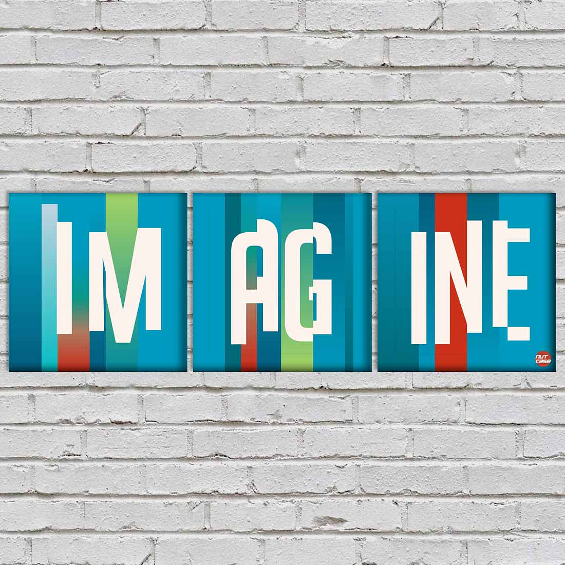 Wall Art Decor Hanging Panels Set Of 3 -Imagine - Image 2