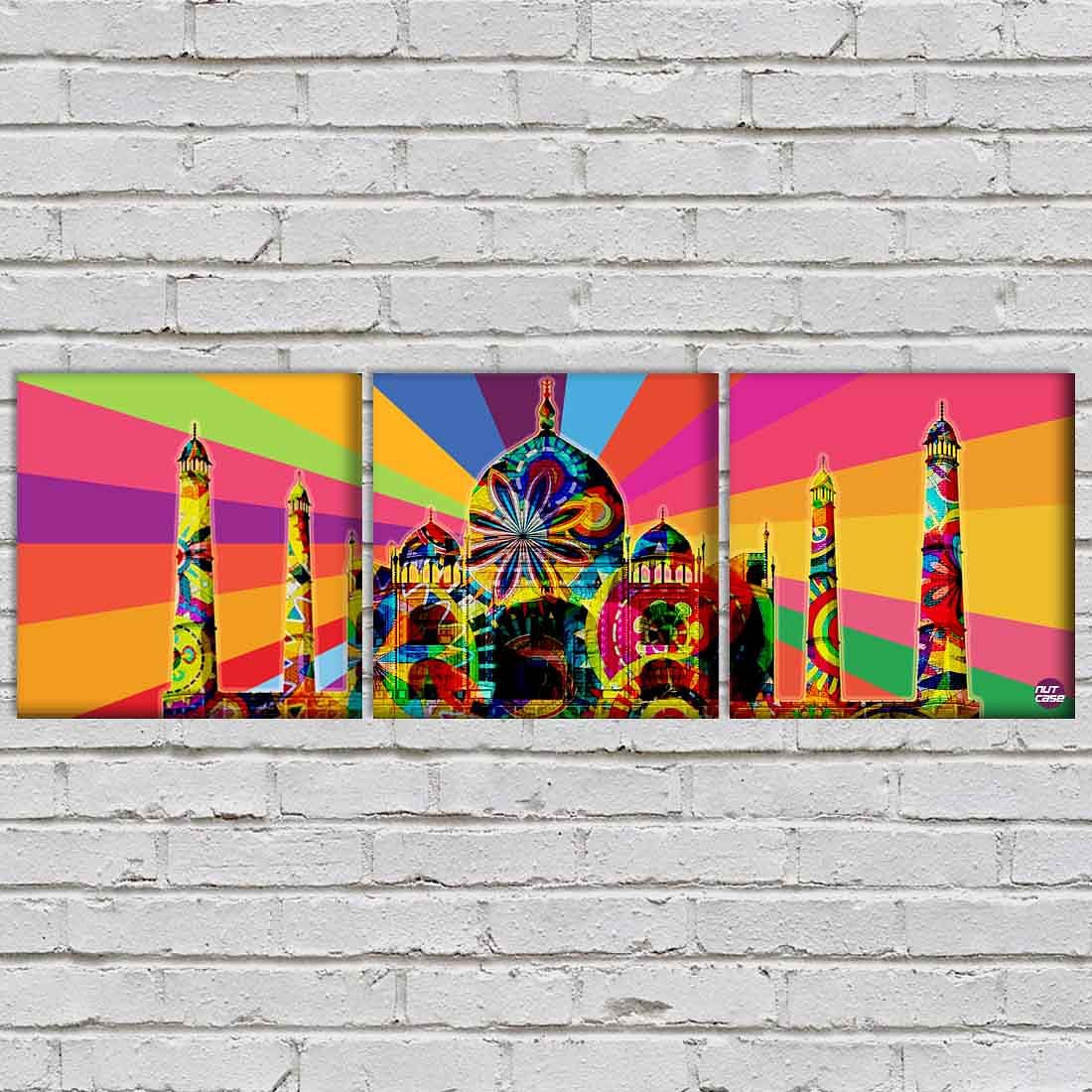 Wall Art Frames Decor Hanging Panels Set Of 3 - Taj Art