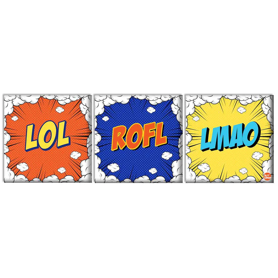Wall Art Decor Hanging Panels Set Of 3 -LOL Comic Style - Image 2