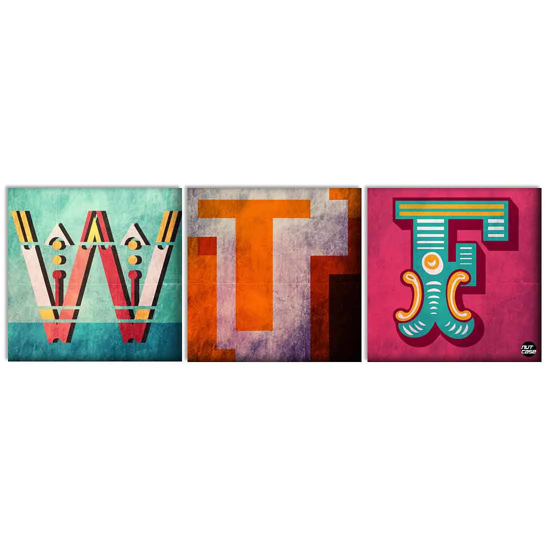 Wall Art Decor Hanging Panels Set Of 3 -WTF - Image 2