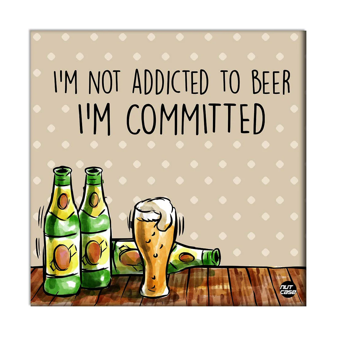 Wall Art Decor Panel For Home - Beer Commitment