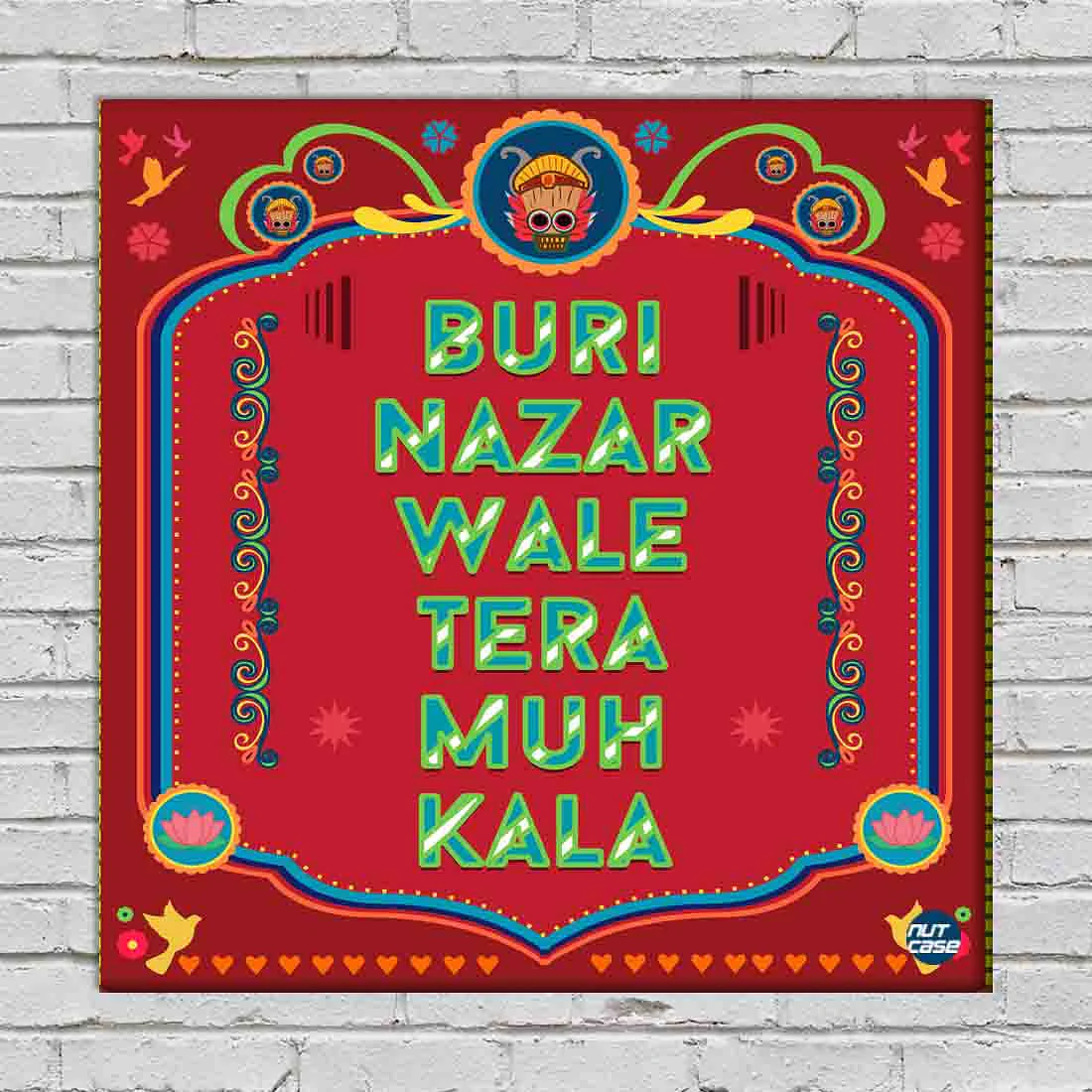 Wall Art Decor Panel For Home - Buri Nazar Wale Tera Muh Kala - Image 2